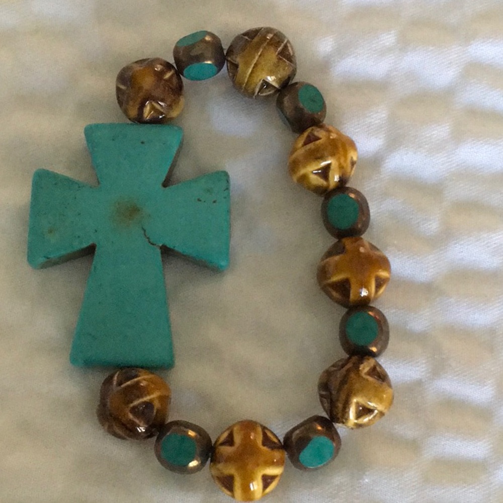 Turquoise Cross Set - Picture 3 of 4